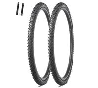 2 Pack Puncture Proof Bike Tyres with Pair Levers,16x1.75,24x1.50,24x1.75,26x1.95,All Terrain Durable Replacement Tyres for MTB,BMX,Road,Hybrid,Commuter,Cruiser Bicycle,Trike
