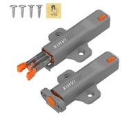 2 Pack Push to Open Heavy Duty Door Catch,40N Spring Release Push Latch for Cupboards,RV Drawers,Hidden Doors,and Wardrobes - Adjustable Non-Magnetic Cabinet Push Catch,Easy Installation
