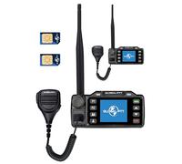 2-Pack Push-to-Talk Over Cellular (PoC) Mobile Radios Unlimited Range - 4G LTE Nationwide PTT Walkie Talkies for in-Vehicle Communication (NO GPS)