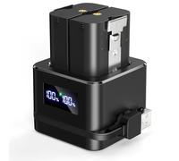 2 Pack Quick Release Replacement Battery and Digital Charger for Ring | Battery for Video Doorbell 2/3/4/3 Plus, Stick Up Cam Battery(2/3Gen) and Spotlight Cam/Plus/Pro Battery