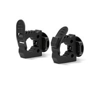 2 Pack Quick Release Rubber Clamps for MOLLE Panel - Heavy Duty Shovel Holder for Truck, Axe Mount Fit 1-2 inch Tactical Slots, Molle Accessories Adapter Mount for Securing Tools 31mm to 40mm Diameter