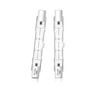 2 Pack R7s Halogen Bulb 78mm 80W Dimmable, J78 Security Light Bulb, 230V 1400LM 2700K Warm White, Linear Halogen Floodlight Bulbs for Work, Spotlights, Landscape Lights, Floor Lamps