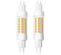 2 Pack R7s LED Bulb 78mm 8W 230V, 830LM Warm White 3000K, Non-Dimmable