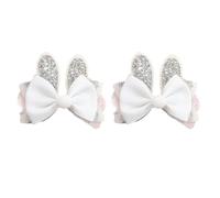 2 Pack Rabbit Shapes Hair Barrettes Luxury Children Hairpin Cartoon Clips for Girls School and Celebrations