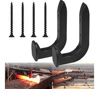 2 Pack Railroad Spike Gun Rack Hanger Hook Holder Handmade Wall Mount, Fit for Shotgun Rifle Hunting Western Decor Blacksmith, Wall Decor, Western Rustic Hook Gun Rustic Gun Gifts