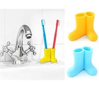 2 Pack Rain Boot Toothbrush Holder Silicone Toothbrush Holder Cute Organizer for Your Bathroom Perfect Toothbrush Holder for Children,Safety Razor Stand Multi Purpose Bathroom Accessory