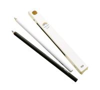 2 Pack Rainbow Paper Pencils - 2B Lead Hardness Eco-Friendly Recycled Writing Drawing Pencils for Students and Art Stationery in Black and White