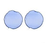 2 Pack Rainwater Cover 95cm, Adjustable Rain Butt Net with Elastic Band, Nylon Water Tank Screen For Leaf Filter for Water Storage, Proof Frog Resistant Garden(blue)