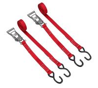 2 Pack Ratchet Strap Stainless Steel Boat Trailer 3.7m 25mm Marine Grade S Hook