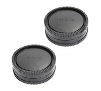 2 Pack Rear Lens Cap and Camera Body Cap for Sony A9 A7 A7II A7III E Mount | for Sony A9 A7 A7II III A7IV A7S II III A7R II III A7RIV A7RV A7CR A7C II A7CII A6700 A6600 A6400 A6300 A6100 A6000 and More