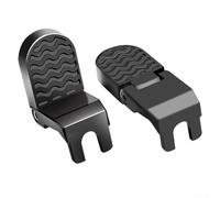 2 Pack Rear Passenger Footrest Pedal Pegs for Electric Folding Bikes and Motorcycles Made of Lightweight Aluminum Alloy with Folding Safety Feature (M15)