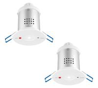 2 Pack Recessed Emergency Ceiling Downlight - Daylight White - Self Contained