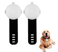 2 Pack Rechargeable LED Dog Collar Light, 4-Mode light Dog collar lights for night walking, Clip-On Safety for Dogs, Waterproof Dog Walking Accessories for Night Visibility