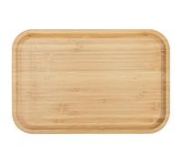 2-Pack Rectangle Bamboo Tray 13.80 * 7.88 * 0.8 in Bamboo Serving Platter Bamboo Trays Serving Tray Bamboo Breakfast Dinner Food Trays Coffee Tea Serving Tray Fruit platters for Home Hotel Restaurant