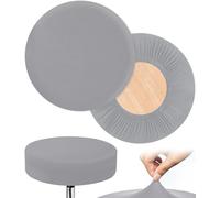 2 Pack Rectangle/Round Bar Stool Covers Round Stool Cushion Covers Stool Chair Covers Leather/Jacquard/Velvet Barstool Covers Slipcovers Footstool Protect Counter Seat Covers ( Color : 17@ , Size : 30