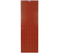 2 Pack Red Louvre Wall Mounted Storage Bin Panel 500 X 1500mm For Warehouse Organization