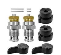 2-Pack Reflux Valve for Airless Paint Sprayer Repair - Aluminum Alloy Spray Valve, 10 x 4 x 2 cm, Compatible with HVLP & Standard Paint Sprayers 2-Piece Set