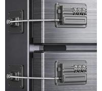 2 Pack Refrigerator Locks with Combination, Child Safety Fridge Lock for Cabinets, Freezer, Desk Drawers, Wardrobes, Closets, Windows, Baby Proofing Door Lock with Code for Kids