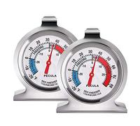 2 Pack Refrigerator Thermometer, 30-30°C/20-80°F, Classic Fridge Thermometer Large Dial with Red Indicator Thermometer for Freezer Refrigerator Cooler