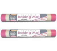 2 Pack Reinforced Silicone Baking Mat 30x40cm - Non-Stick Reusable Pastry & Cookie Sheet Liner - Heat Resistant Oven Mat with Fiberglass Core - BPA Free