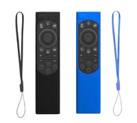 [2 Pack]Remote Case for Samsung Solar Smart TV,compatible with Samsung Smart TV 2022 BN59-01311B,BN59-01311G,BN59-01327A,BN59-01327B,BN59-01327C,BN59-01357A,BN59-01357B,BN59-01357D…(Black&Blue)