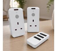 Status Remote Control Socket SREMSOC2PK3 White 13A UK Energy Saving Pack of 2