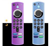 [2 Pack] Remote Cover Case Compatible with 3rd Gen Voice Remote(Glow in the Dark), Anti Slip Silicone Protective Cover with Lanyard