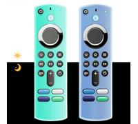 [2 Pack] Remote Cover Case Compatible with 3rd Gen Voice Remote(Glow in the Dark), Anti Slip Silicone Protective Cover with Lanyard