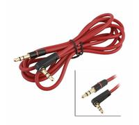 2 Pack Replacement 3.5mm AUX Cable for Beats Solo/Solo2/Solo3/Studio/Mixr Headphones, L-Shaped Jack, Durable Copper Stereo Audio Cord
