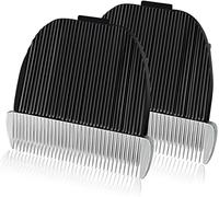 2 Pack Replacement Blade Compatible with oneisall Low Noise Dog Clippers, Made of Ceramic Blade & Stainless Steel Blade