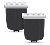 2 Pack Replacement Blade for Manscaped The Lawn Mower 4.0 3.0 2.0 Electric Groin Hair Trimmer, Lawnmower Hygienic Snap-in Replacement Clipper Blades, Black