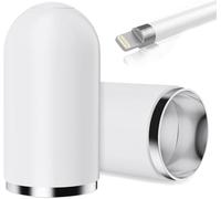 2 Pack Replacement Digital Pen Caps, Magnetic Pen Caps Compatible with Apple Pencil 1st Generation, Protective Caps for Tablet Pen, White