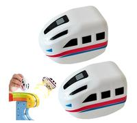 2 Pack Replacement Electric Train Car, USB Rechargeable Add-On for Electric Train Set Tracks, Electri-c Trains Car Gift for Boy, Cannot Operate Alone