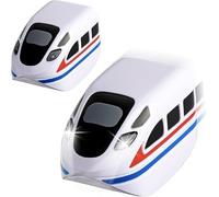 2-Pack Replacement Electric Train Cars, USB Rechargeable Add-On for Electric Train Set Tracks, Cannot Operate Alone, Tracks & Cable Not Included