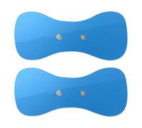 2 Pack Replacement Electrode Pads for TENS Machine EMS Unit - Blue Self-Adhesive Gel Pads, Compatible with Wireless Muscle Stimulator for Neck Shoulder Back Leg Pain Relief