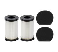 2 Pack Replacement Filter For BS1948cb, Fits For Ariete Handy Force 2761 2759 RBT Electric Broom, High Efficiency Dust Trap, White And Black