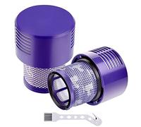 2 Pack Replacement Filters Fit for Dyson V10 Cyclone series, V10 Absolute, V10 Animal, V10 Total Clean, SV12, Replace Dyson part No. 969082-01