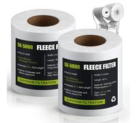 2 Pack Replacement Fleece Roll Compatible with ClariSea SK-5000XL Filter | 6'' Width × 131' Long Fine Filter Media, Saltwater and Freshwater Sump Systems