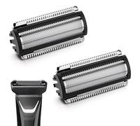 2 Pack Replacement Foil Blades for MANSCAPED Lawn Mower 5.0 Ultra - Groin & Body Hair Trimmer Blades - Stainless Steel Shaver Head (Compatible with Electric 5.0 Only)