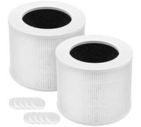 2-Pack Replacement HEPA Filter Compatible for Levoit Core Mini-RF Air Purifier, 3-In-1 Filtration System, H13 True HEPA Filter