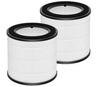 2 Pack Replacement HEPA Filter Compatible with Philips AC0820/30 AC0820/10 AC0830/10 AC0819/10 800 Series Air Purifier,Replace Part FY0194/30 and FY0293/30,White
