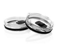 2 Pack Replacement Lids for Yeti Rambler, Hydro Flask, 20 oz Tumblers, Straw and Splash Proof Design, Leak Resistant, Durable, Easy Clean, Universal Fit