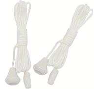 2 Pack Replacement Nylon Pull Cord for Ceiling Light-Switch 1.5m Durable Spare Cord for Bathroom Light, Pull Cord Switch for Ceiling Fans and Lights