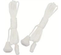2 Pack Replacement Nylon Pull Cord for Ceiling Light-Switch 1.5m Durable Spare Cord for Bathroom Light, Pull Cord Switch for Ceiling Fans and Lights