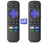 2 Pack Replacement Remote Control for Roku TV, Compatible with TCL Roku/Hisense Roku/Onn Roku/Sharp Roku/Element Roku/Westinghouse Roku/Philips Roku Smart TVs (NOT for Roku Stick and Box)