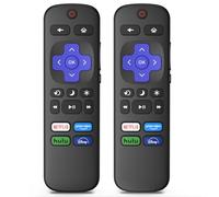 2-Pack Replacement Remote Control for Roku TV - Compatible with TCL Roku/Hisense Roku/Onn Roku/Sharp Roku/Element Roku/Westinghouse Roku/Philips Roku/Sanyo Roku Smart TVs