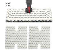 2-Pack Replacement Shark Steam Mop Pads S6001/S6003, 35x35 cm, Reusable Microfiber, Dual-Sided, Machine Washable, Safe on All Floors