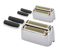 2-Pack Replacement Shaving Foils and Blades Compatible with BaBylissPRO Double FXFS2 Metal Shaver Replacement Foil (Silver)