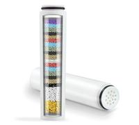 2 Pack Replacement Shower Filter Cartridge 20 Layers, Diameter 2.2 cm x Length 9.6 cm Compatible with Hand Shower for Hard Water, Cleaning and Removal of Chlorine and Harmful Substances