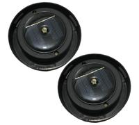 2 Pack Replacement Solar Light Parts, Waterproof Solar Light Replacement Top, Warm White LED Panel for Outdoor Lights, DIY Decor, Panel for Outdoor Lights